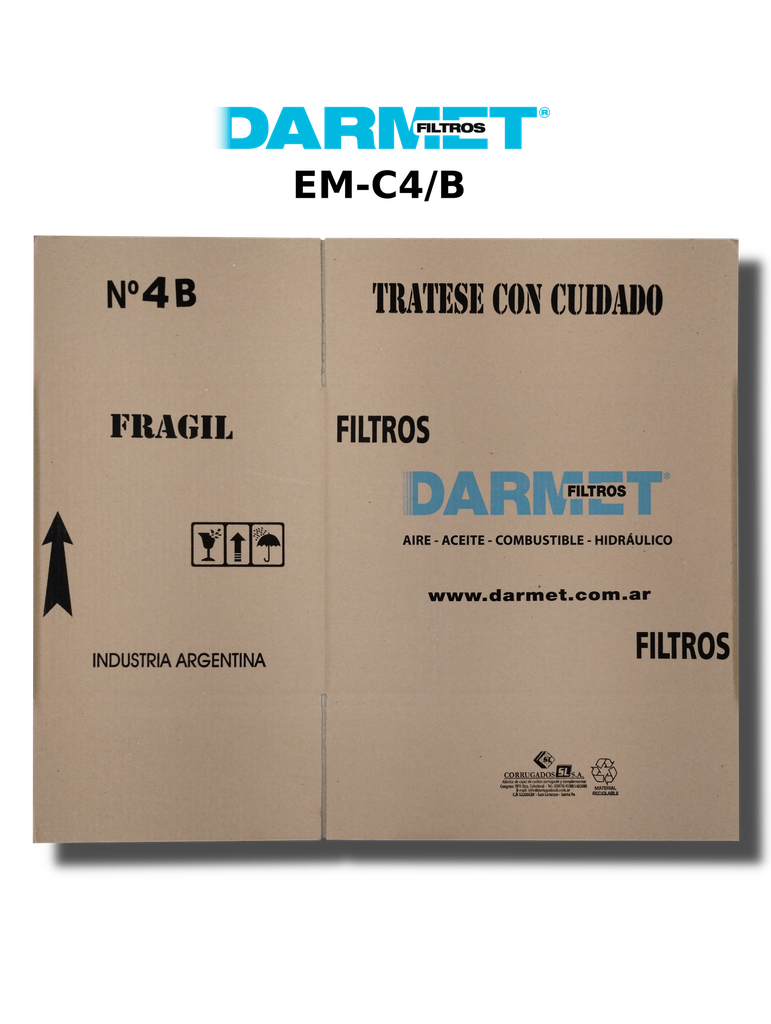 EM-C4/B CAJA DE CARTÓN CORRUGADO N.º 4/B